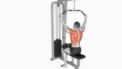 Cable Wide Grip Lat Pulldown